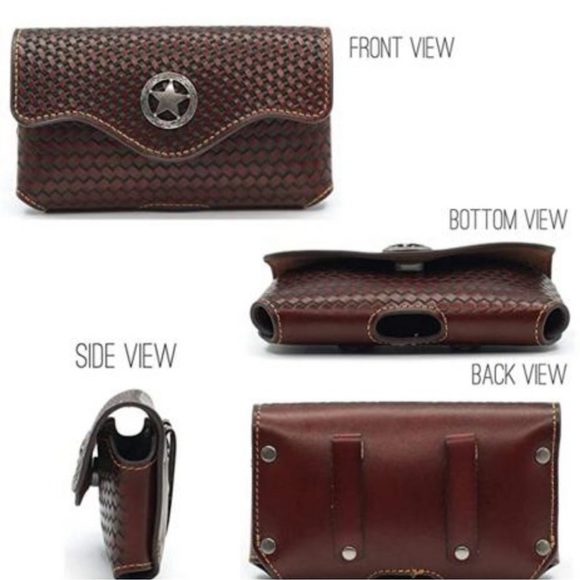 FLAPI Leather CellPhone Holster Belt Magnetic Flap - Picture 3 of 5